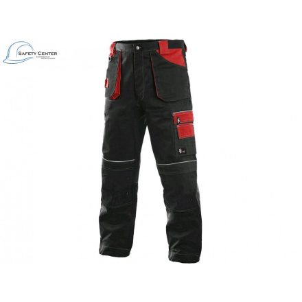 Pantaloni de lucru pentru iarna Canis CXS Orion Teodor roșu-negru