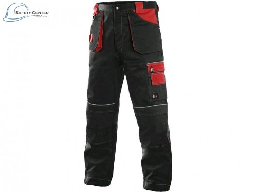 Pantaloni de lucru pentru iarna Canis CXS Orion Teodor roșu-negru