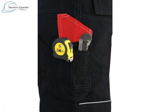 Pantaloni de lucru pentru iarna Canis CXS Orion Teodor roșu-negru