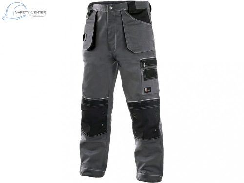 Pantaloni de talie pentru iarnă CXS Orion Teodor, gri-negru 