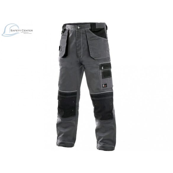 Pantaloni de talie pentru iarnă CXS Orion Teodor, gri-negru 