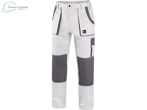Pantaloni de lucru de talie Canis Luxy Josef, alb