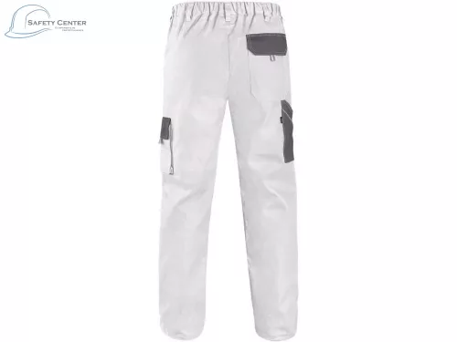 Pantaloni de lucru de talie Canis Luxy Josef, alb Mărimea 62