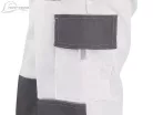 Pantaloni de lucru de talie Canis Luxy Josef, alb Mărimea 62