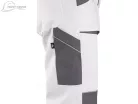 Pantaloni de lucru de talie Canis Luxy Josef, alb Mărimea 62