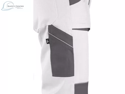 Pantaloni de lucru de talie Canis Luxy Josef, alb Mărimea 62