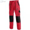Pantaloni de lucru de talie Canis Luxy Josef rosu-negru