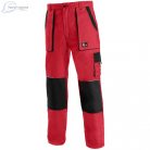 Pantaloni de lucru de talie Canis Luxy Josef rosu-negru