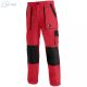 Pantaloni de lucru de talie Canis Luxy Josef rosu-negru