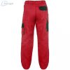 Pantaloni de lucru de talie Canis Luxy Josef rosu-negru