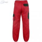 Pantaloni de lucru de talie Canis Luxy Josef rosu-negru