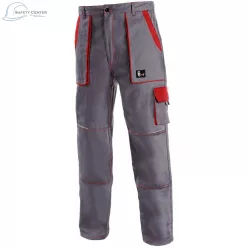   Pantaloni de lucru de talie Canis Luxy Josef gri-rosu Mărimea 46