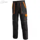 Pantaloni de lucru de talie Canis Luxy Josef negru-portocaliu Mărimea 56
