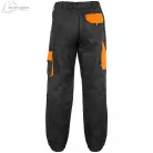 Pantaloni de lucru de talie Canis Luxy Josef negru-portocaliu Mărimea 56
