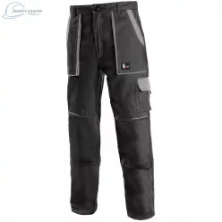   Pantaloni de lucru de talie Canis Luxy Josef negru-gri Mărimea 46