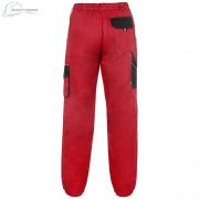 Pantaloni de lucru de talie pentru femei Canis Luxy Elena rosu-negru