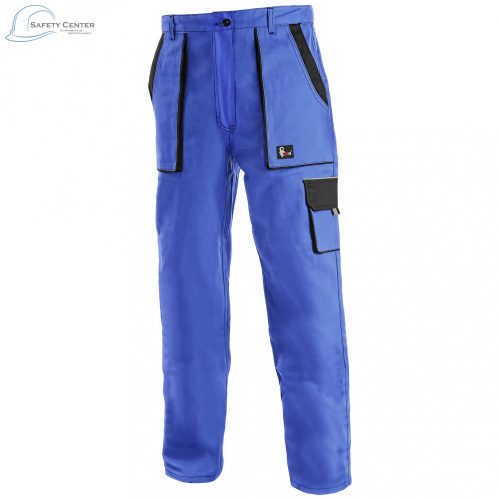 Pantaloni de lucru de talie pentru femei Canis Luxy Elena albastru-negru