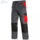 Pantaloni de lucru de talie Canis Phoenix cefeus gri-rosu