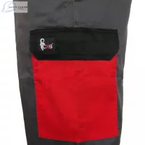   Pantaloni de lucru de talie Canis Phoenix cefeus gri-rosu Mărimea 46