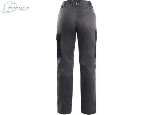 Pantaloni de lucru de talie CXS Phoenix Moneta, gri-negru Mărimea 46