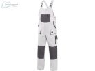 Pantaloni de lucru cu pieptar Canis Luxy Robin, alb Mărimea 64