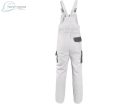 Pantaloni de lucru cu pieptar Canis Luxy Robin, alb Mărimea 64
