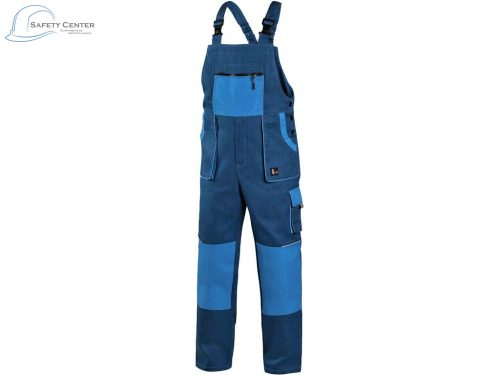 Pantaloni de lucru cu pieptar Canis Luxy Robin Turquaz Mărimea 60