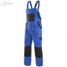 Pantaloni de lucru cu pieptar Canis Luxy Robin albastru-negru Mărimea 64