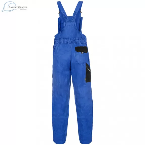 Pantaloni de lucru cu pieptar Canis Luxy Robin albastru-negru