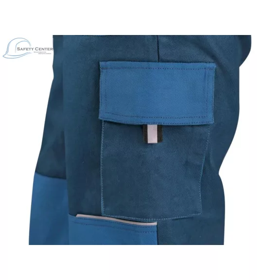 Pantaloni de lucru cu pieptar Canis Luxy Robin petrol Mărimea 46