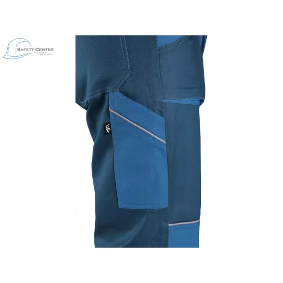 Pantaloni de lucru cu pieptar Canis Luxy Robin petrol Mărimea 46