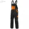 Pantaloni de lucru cu pieptar Canis Luxy Robin negru-portocaliu Mărimea 46