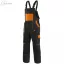 Pantaloni de lucru cu pieptar Canis Luxy Robin negru-portocaliu Mărimea 50