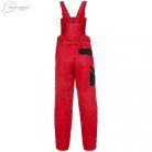 Pantaloni de lucru cu pieptar pentru femei Canis Luxy Sabina  rosu-negru