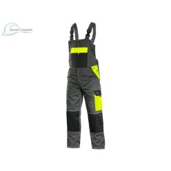   Pantaloni de lucru cu pieptar Canis Phoenix Cronos, galben-gri