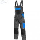Pantaloni de lucru cu pieptar Canis Phoenix Cronos gri-albastru Mărimea 46