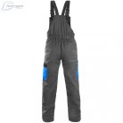 Pantaloni de lucru cu pieptar Canis Phoenix Cronos gri-albastru Mărimea 46