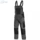 Pantaloni de lucru cu pieptar Canis Phoenix Cronos gri-negru