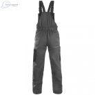 Pantaloni de lucru cu pieptar Canis Phoenix Cronos gri-negru