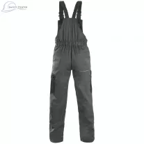 Pantaloni de lucru cu pieptar Canis Phoenix Cronos gri-negru