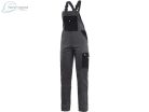 Pantaloni de lucru cu pieptar CXS Phoenix Hekate, gri-negru