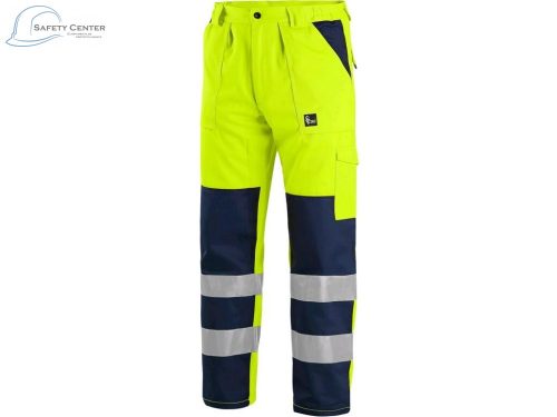 Pantaloni de lucru reflectorizant Canis CXS Norwich galben Mărimea 60