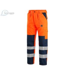   Pantaloni de lucru reflectorizant Canis CXS Norwich portocaliu Mărimea 46