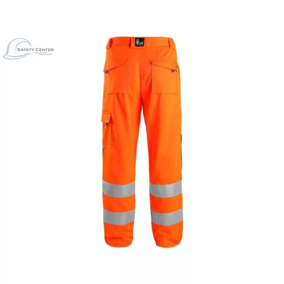 Pantaloni de lucru reflectorizant Canis CXS Norwich portocaliu Mărimea 50