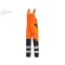 Pantaloni de lucru cu pieptar Reflectorizant Canis CXS Norwich portocaliu Mărimea 46