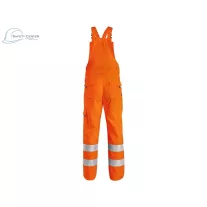   Pantaloni de lucru cu pieptar Reflectorizant Canis CXS Norwich portocaliu Mărimea 46