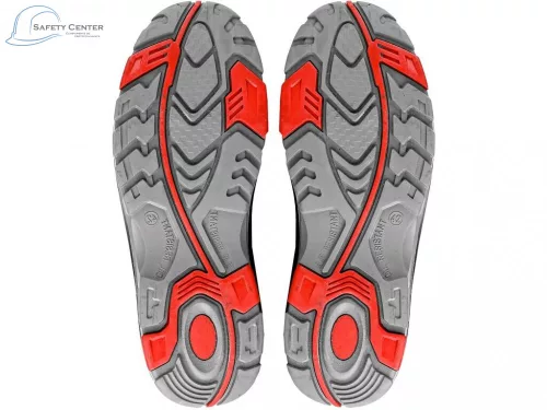 Bocanci de protecție CXS Rock Peprit S3, negru-roșu  Mărimea 44