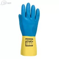   Manusi Latex Dublu Impregnate A801 Portwest  Galben/Albastru