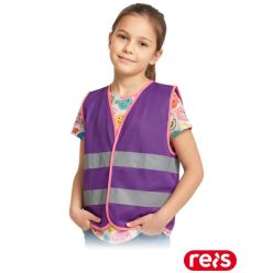 Vesta reflectorizantă pentru copii Purple Kos-Zoo