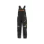 Pantaloni cu pieptar CXS GARFIELD pentru copii, culoare galben/portucaliu high-visibility (HV), cu accesorii